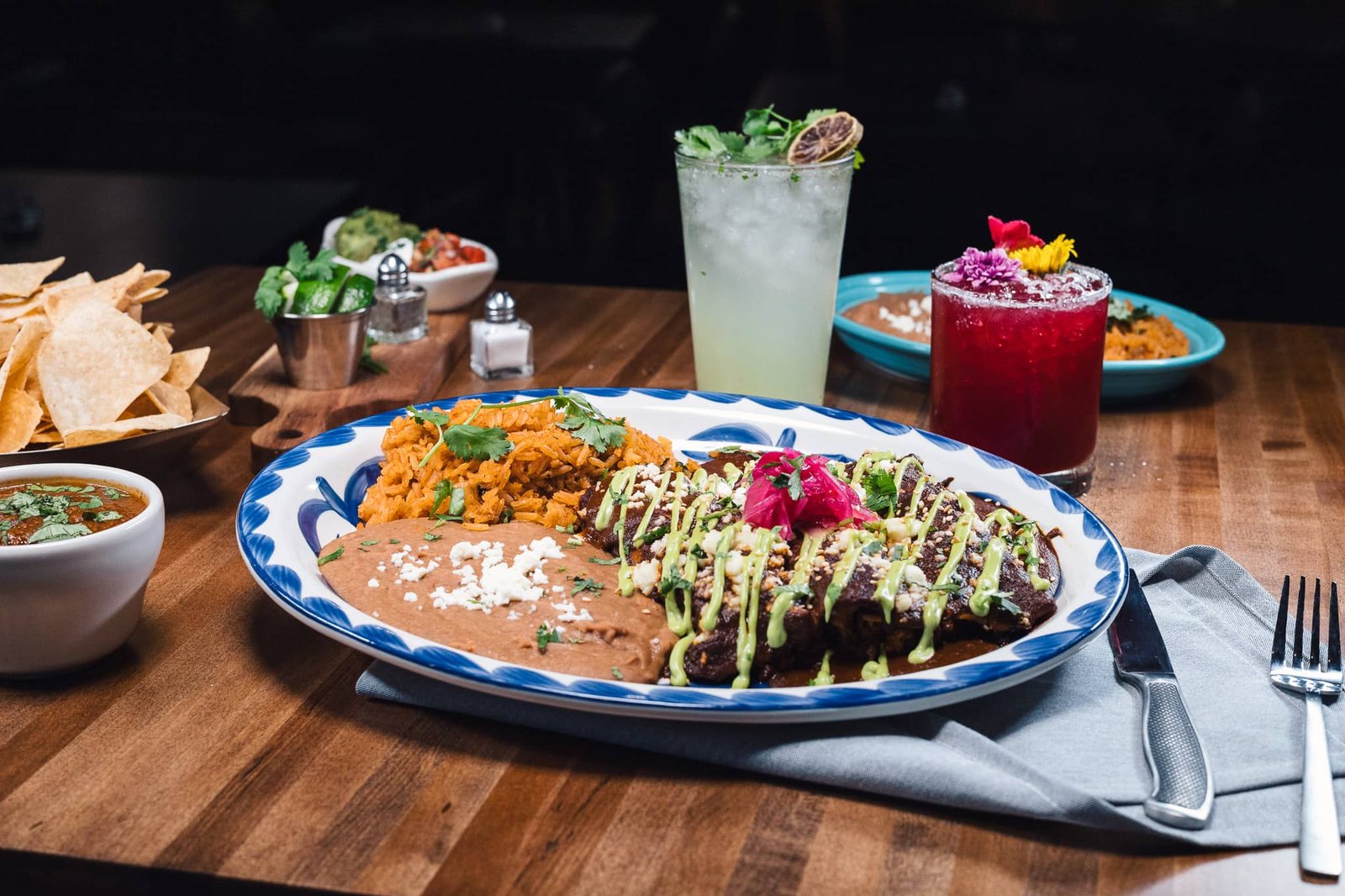 Chicken Mole Enchiladas
